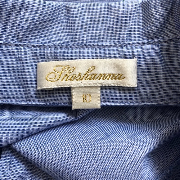 Shoshanna Cotton Sleeveless Shirt Dress w/ Pockets - Picture 6 of 10